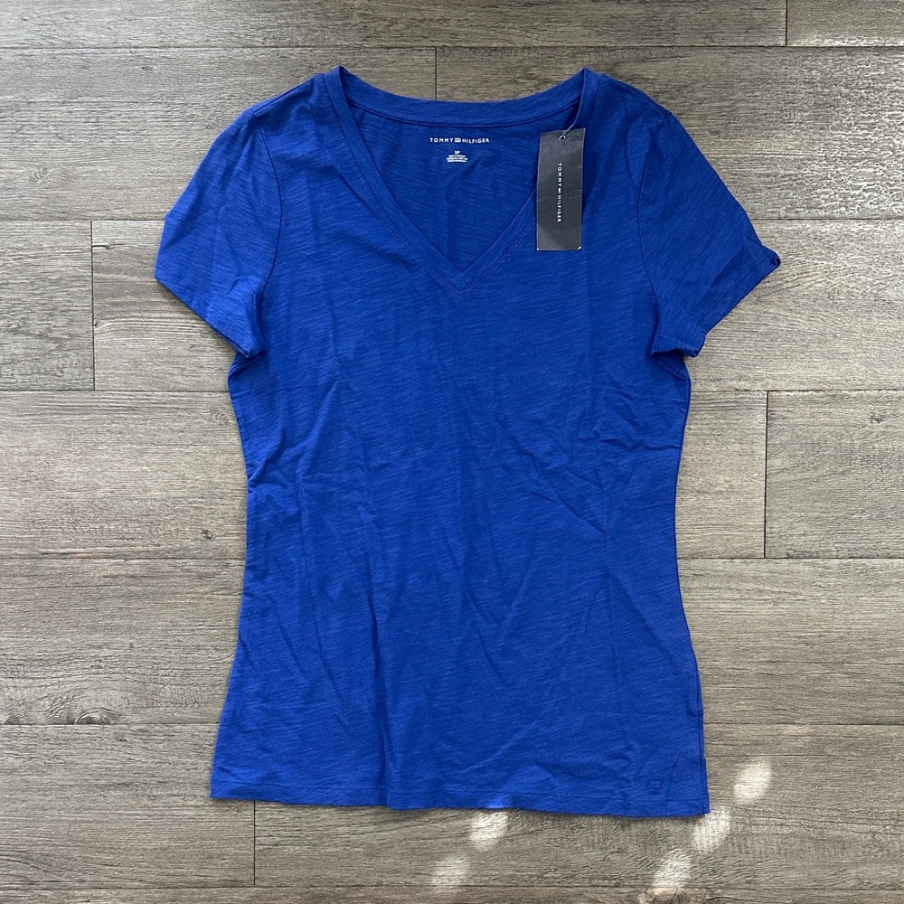 Tommy Hilfiger Royal Blue V-Neck Tee
